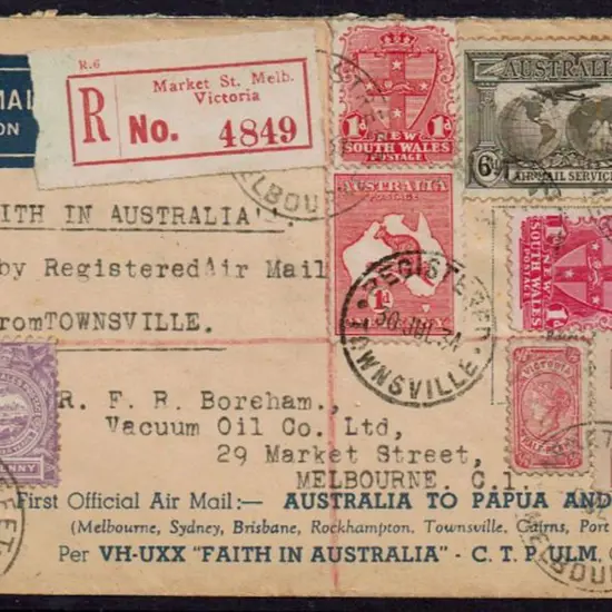 1934 (30th July) Melbourne to Townsville & return ...