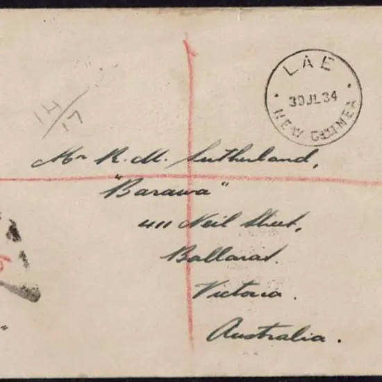 1934 (30th July) New Guinea to Australia "Faith in ...