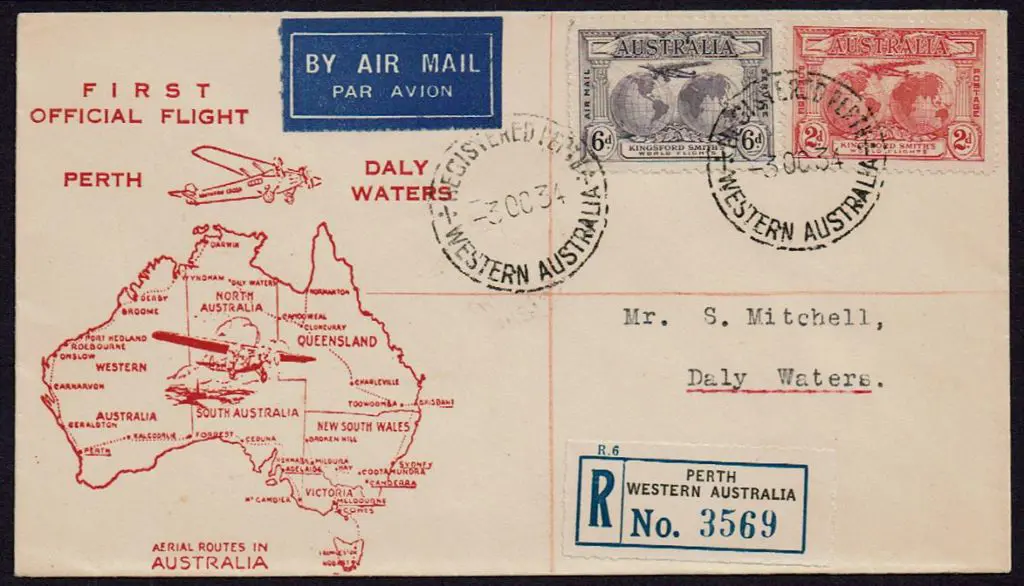 1934 (3rd Oct) Perth to Daly Waters on "First ... Image 1++