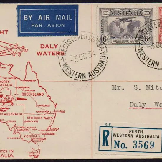 1934 (3rd Oct) Perth to Daly Waters on "First ...