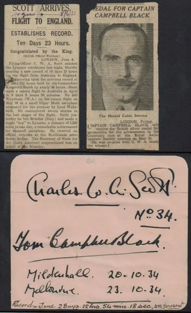 1934 Charles C. Scott & Tom Campbell Black ... Image 1++