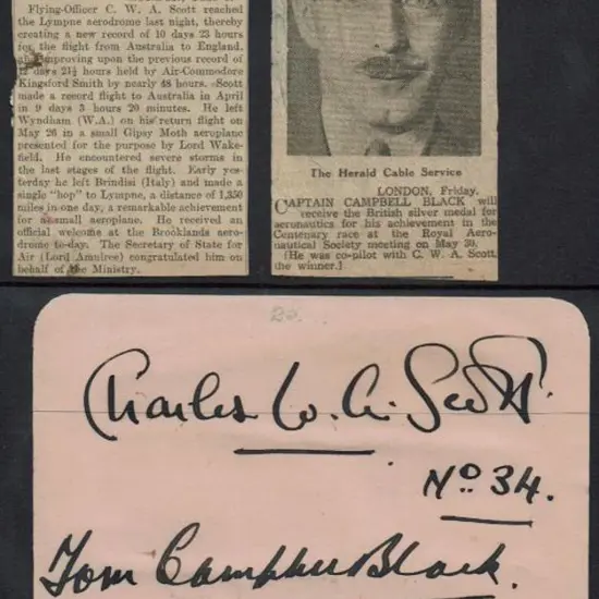 1934 Charles C. Scott & Tom Campbell Black ...