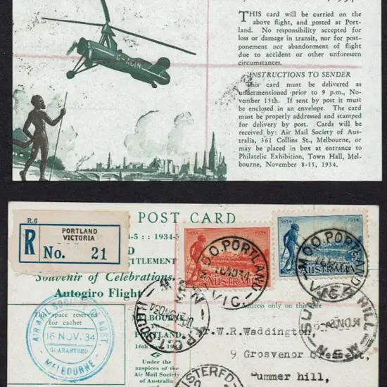 1934 (16th Nov) Portland, Victoria to Melbourne ...