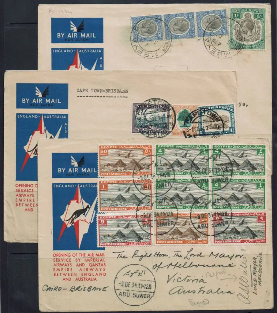 1934 (8th Dec) England to Australia Opening of the ... Image 1++