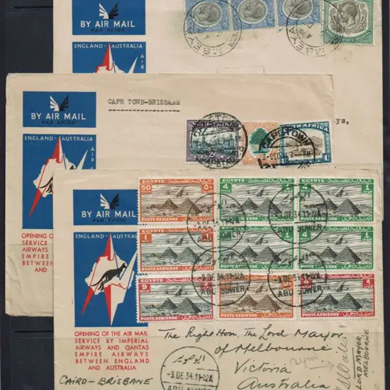 1934 (8th Dec) England to Australia Opening of the ...
