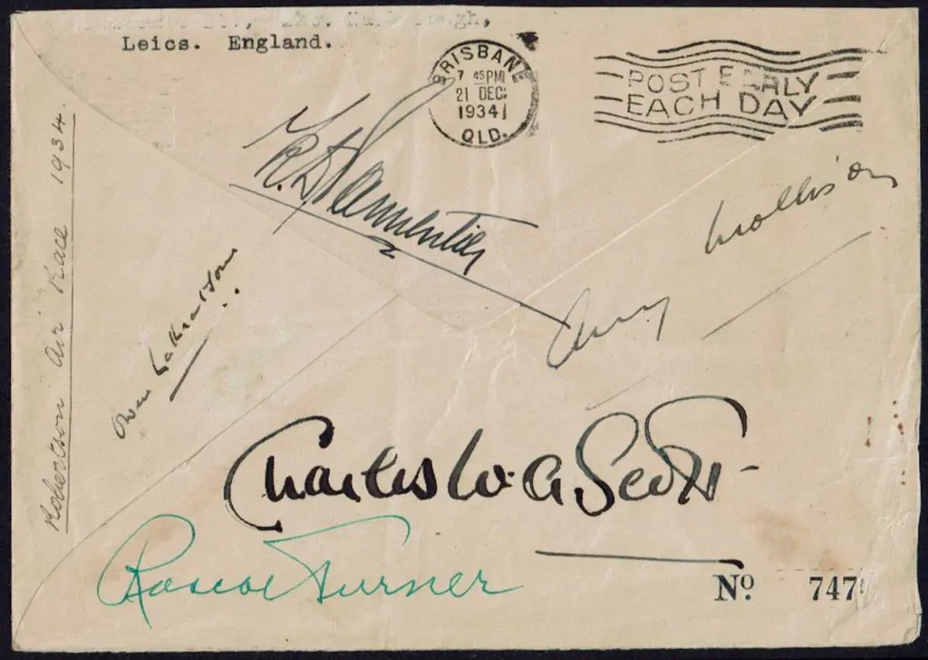 1934 (8th Dec) England to Australia Opening of the ... Image 1++