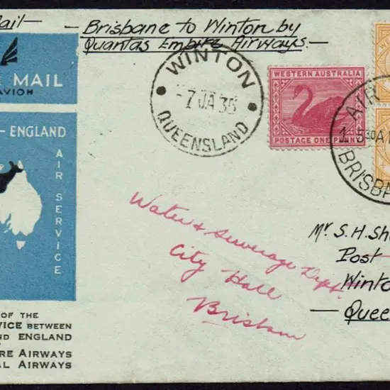 1934 (9th-10th Dec) Brisbane to Winton ...