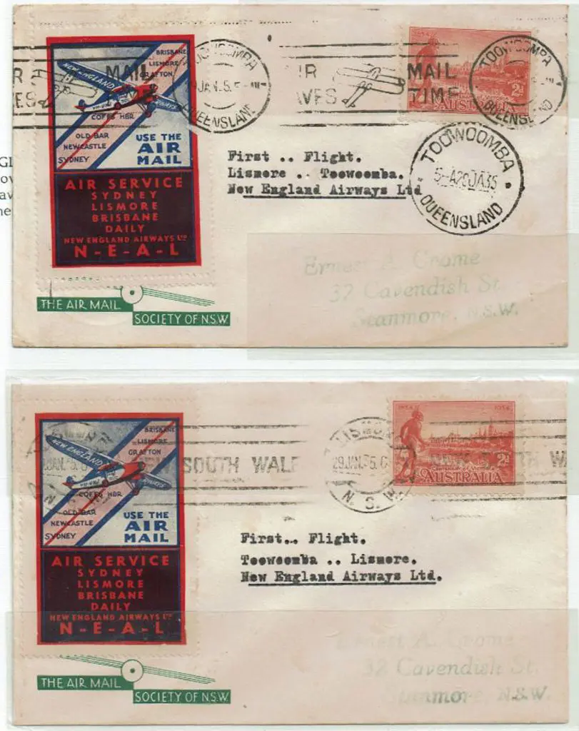 1935 (29th Jan) Lismore to Toowoomba & return ... Image 1++