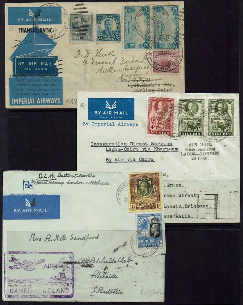 1935 (15th Feb) Gambia to South Australia via ... Image 1++