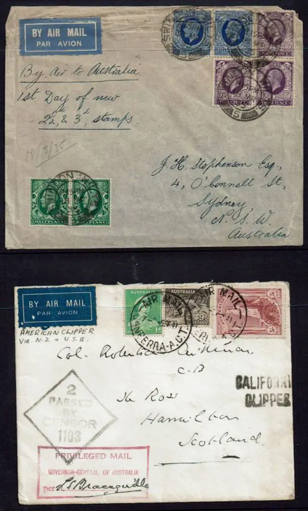 1935 (18th Mar) England to Australia cover with ... Image 1++