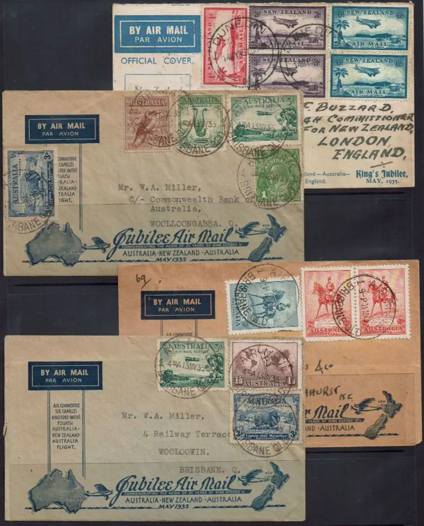 1935 (15th May) Jubilee Air Mail Australia to ... Image 1++
