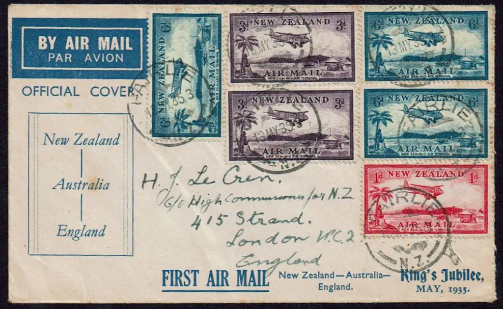 1935 (18th May) New Zealand to Australia Kingsford ... Image 1++