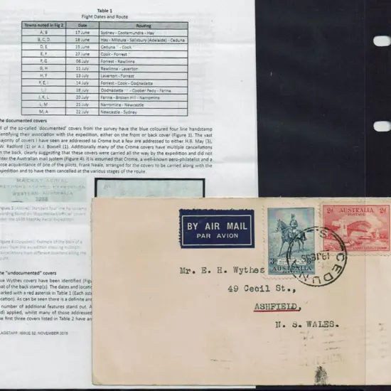 1935 (19th June) Mackay Aerial Survey cover ...