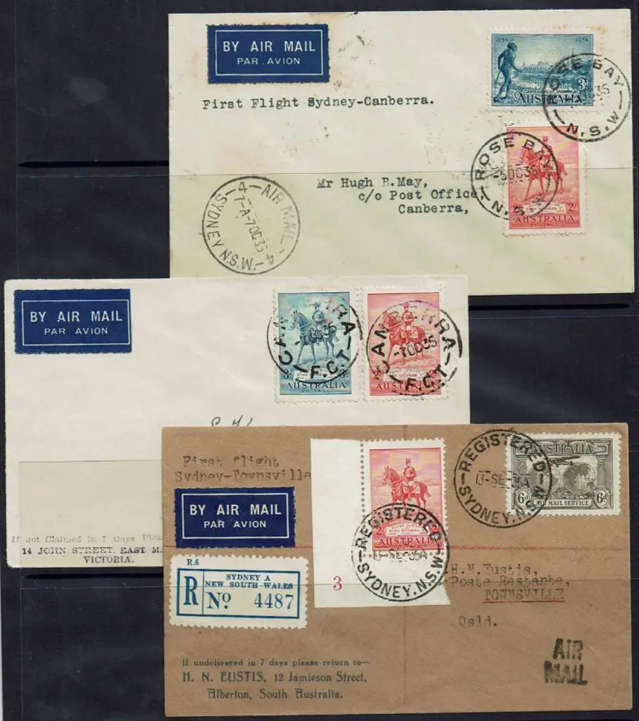 1935 (13th Sept) Sydney to Townsville Sydney Regd ... Image 1++