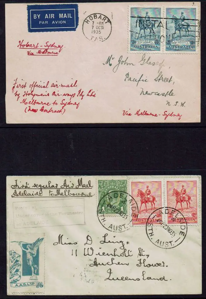 1935 (7th Oct) Hobart to Sydney via Melbourne by ... Image 1++