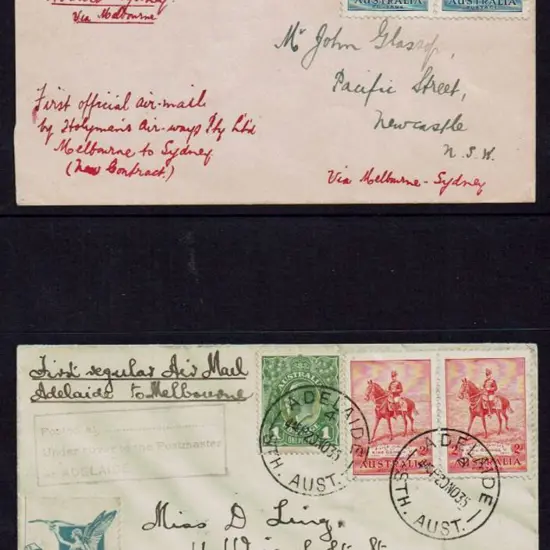 1935 (7th Oct) Hobart to Sydney via Melbourne by ...