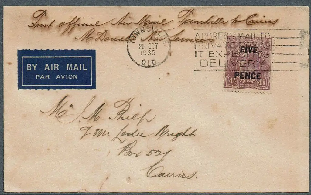 1935 (20th Oct) Townsville to Cairns by McDonald ... Image 1++