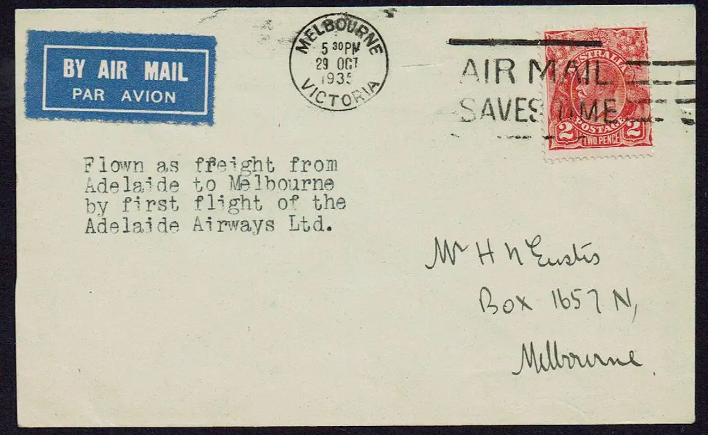 1935 (29th Oct) Melbourne to Adelaide by Adelaide ... Image 1++
