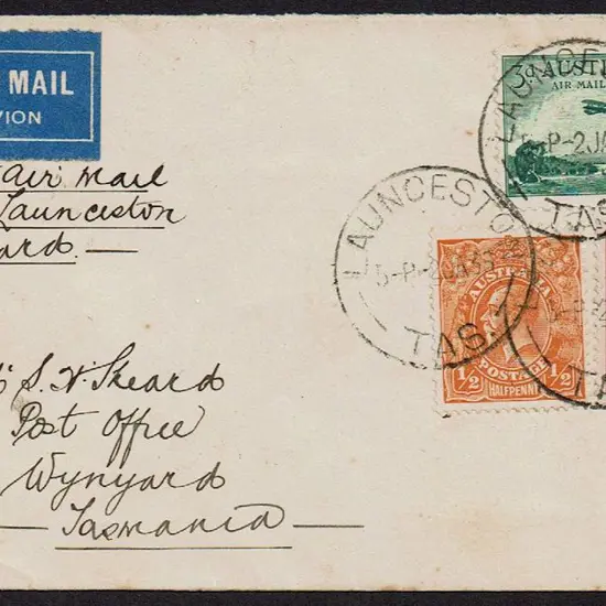 1936 (1st Jan) Launceston to Wynyards on Holymans ...