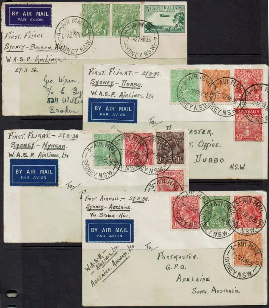 1936 (27th Mar) Sydney to Adelaide via Broken Hill ... Image 1++