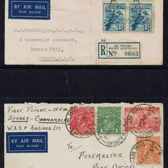 1936 (28th May) Broken Hill to Sydney WASP ...