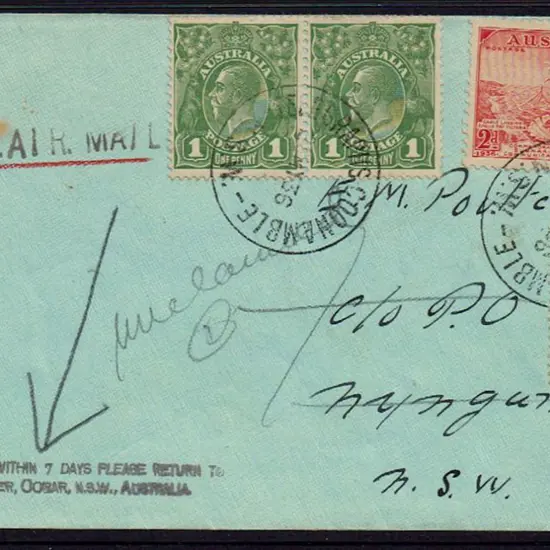 1936 (28th May) Coonamble to Nyngan intermediate ...