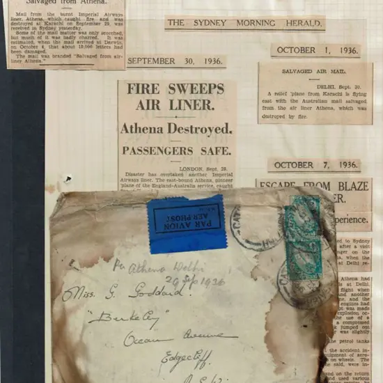 1936 (29th Sept) Imperial Airways England to ...
