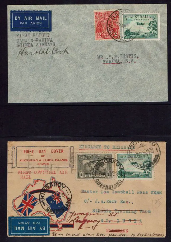 1937 (5th Mar) Darwin to Farina by Guinea Airways ... Image 1++
