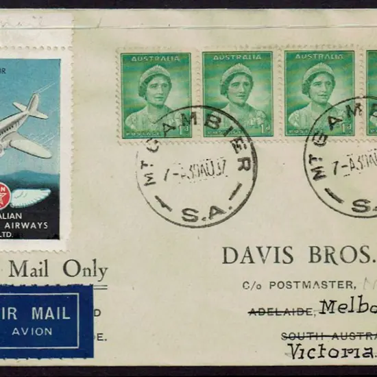 1937 (30th Aug) Mt Gambier to Melbourne ...