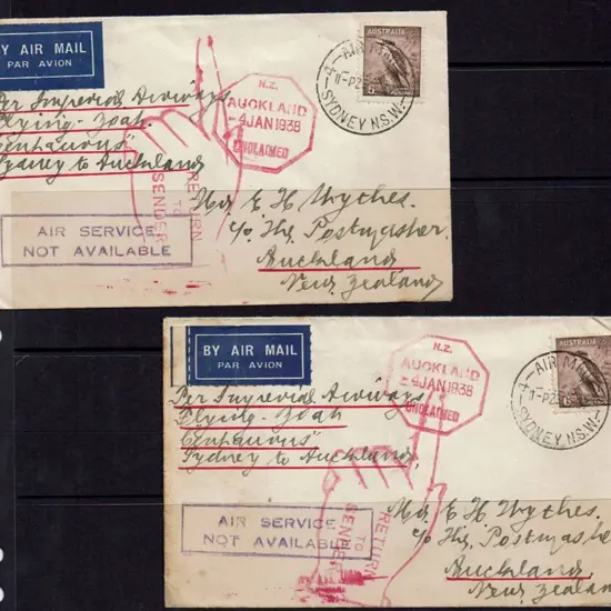1937 (23rd Dec) Sydney to Auckland by Imperial ...