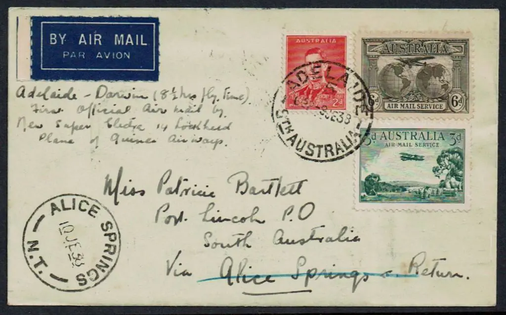 1938 (9th June) Adelaide to Darwin by Super ... Image 1++