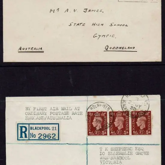 1938 (22nd July) England to Australia First ...
