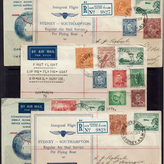 1938 (6th-8th Aug) Australia to England Flying ...