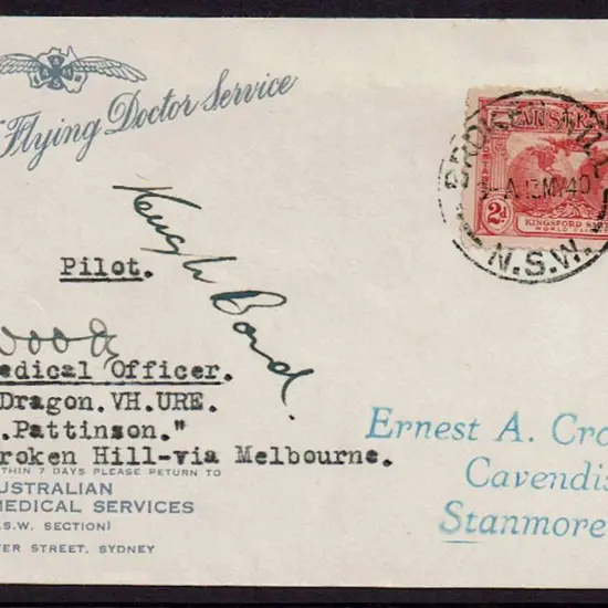 1940 (13th May) Sydney to Broken Hill via ...