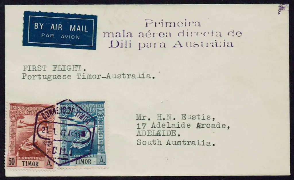 1941 (21st Jan) Dili (Portuguese Timor) to ... Image 1++