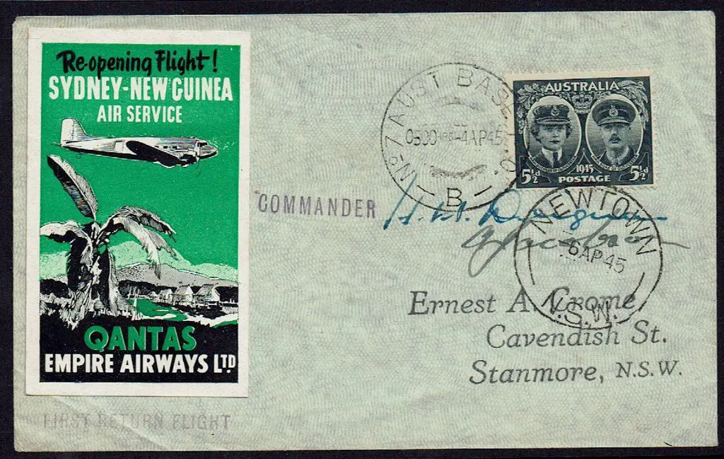 1945 (2nd April) New Guinea to Australia ... Image 1++