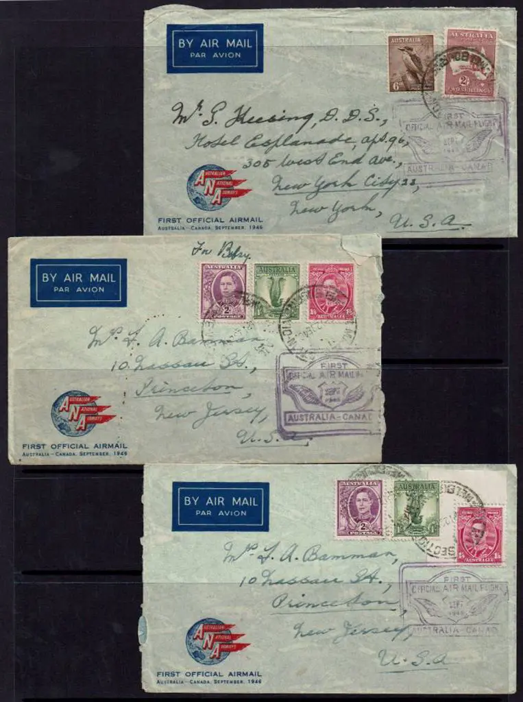 1946 (15th Sept) Australia to Canada Official ... Image 1++