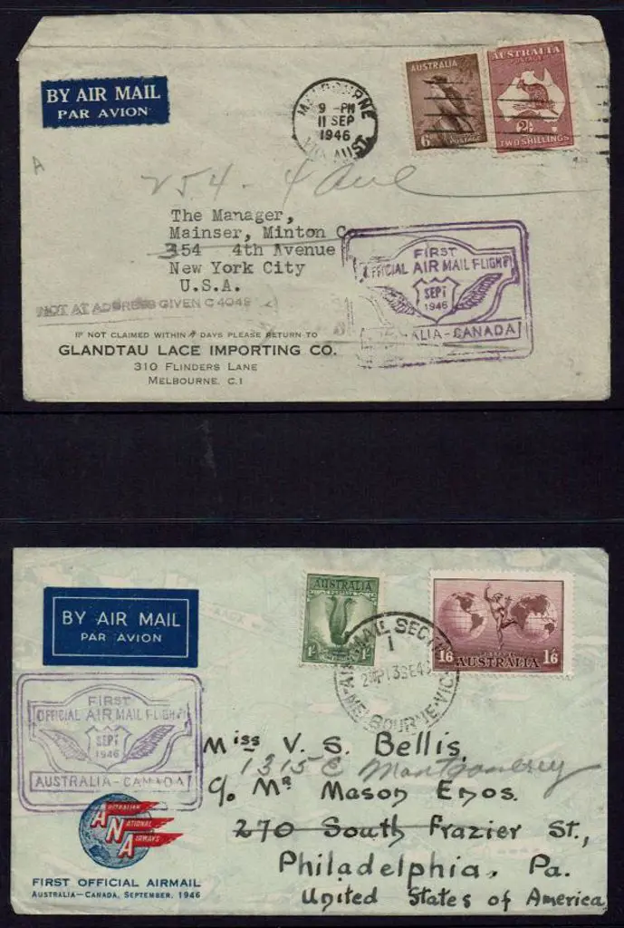 1946 (15th Sept) Australia to Canada First ... Image 1++