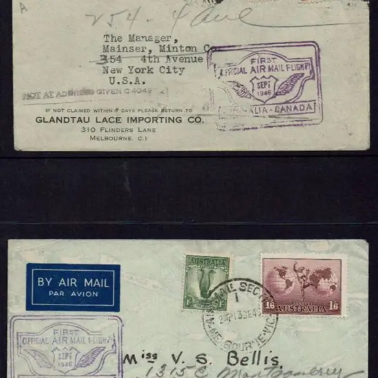 1946 (15th Sept) Australia to Canada First ...
