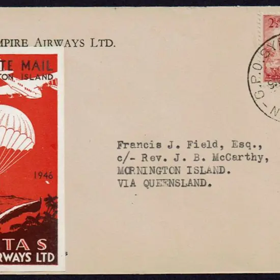 1946 (24th Dec) As above 2½d Mitchell tied by GPO ...