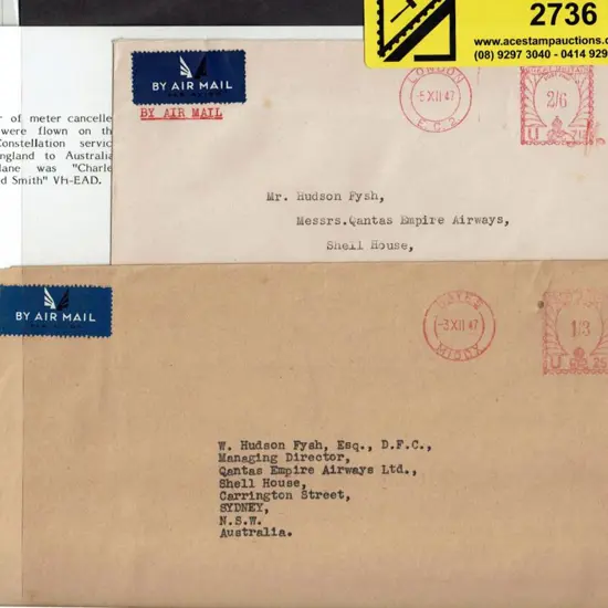 1947 (3rd Dec) First Constellation Flight England ...