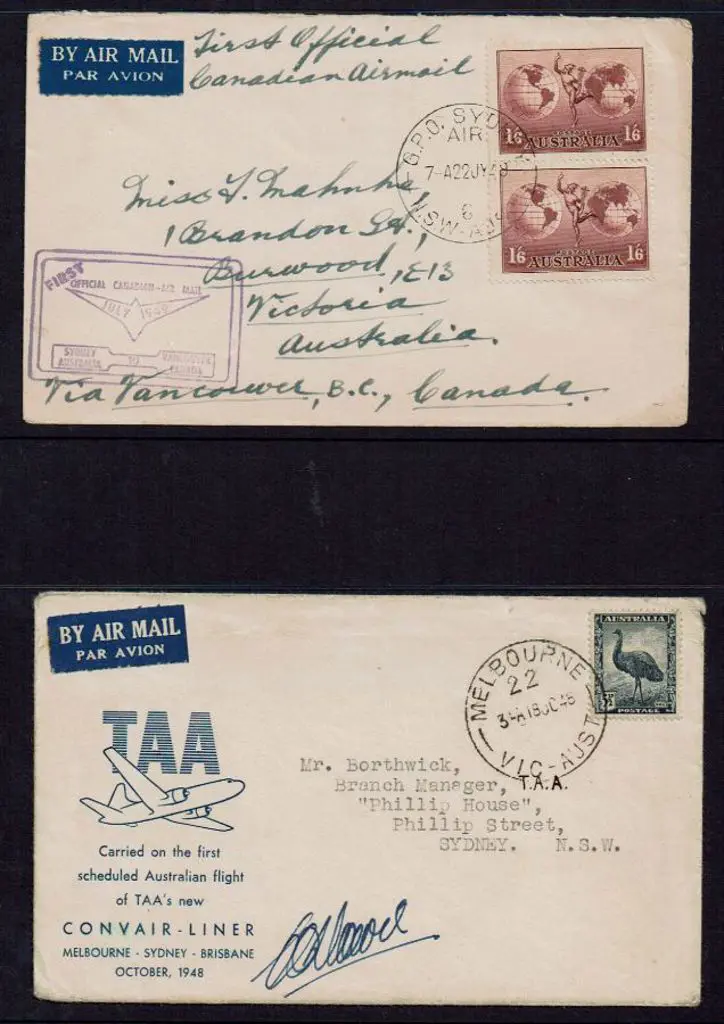 1948 (21st Oct) Melbourne to Sydney by TAA Convair ... Image 1++