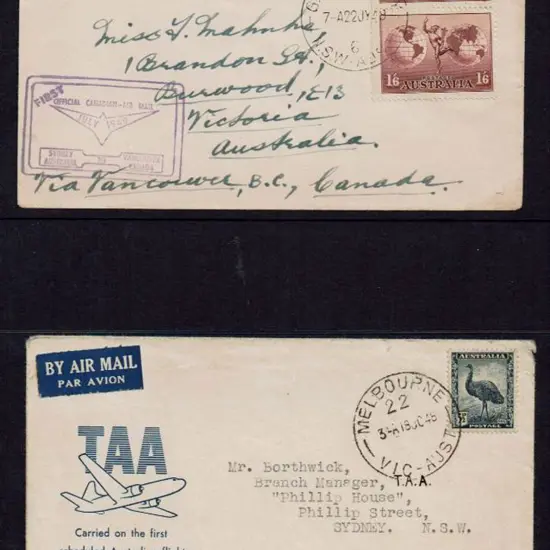 1948 (21st Oct) Melbourne to Sydney by TAA Convair ...