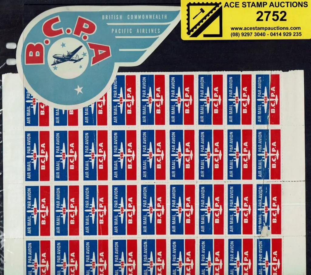1950's British Commonwealth Pacific Airlines ... Image 1++