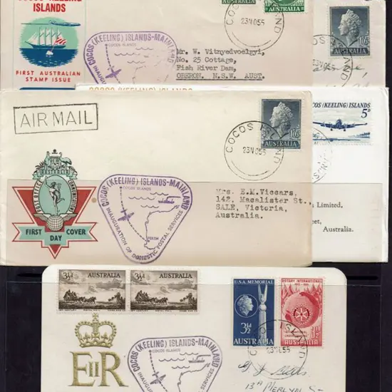 1955 (23rd Nov) Inauguration of Domestic Postal ...