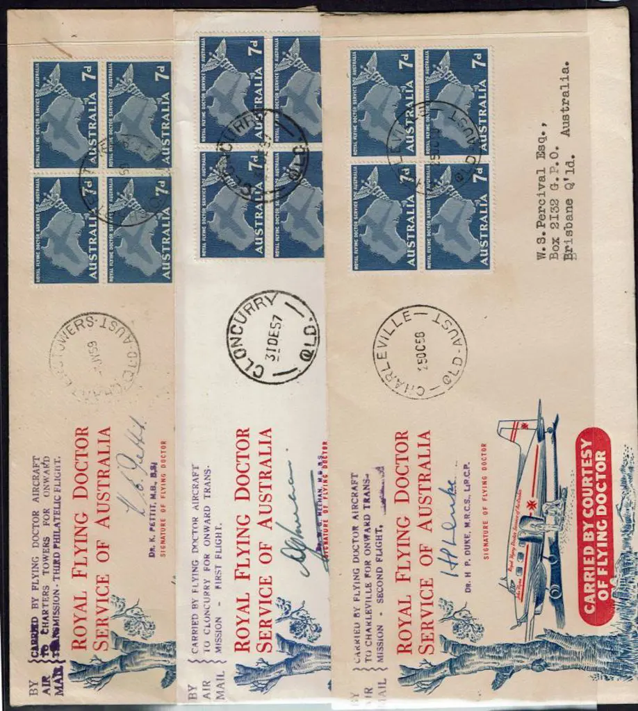 1957 (21st Nov) Flying Doctor flight on FDI of ... Image 1++