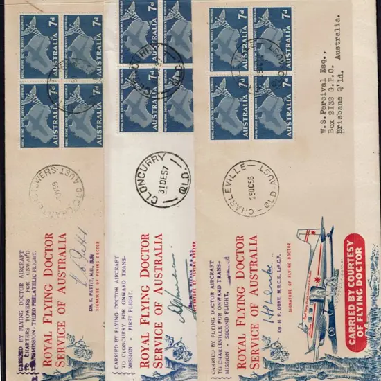 1957 (21st Nov) Flying Doctor flight on FDI of ...