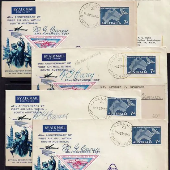 1957 (23rd Nov) Adelaide to Gawler 40th Anniv ...