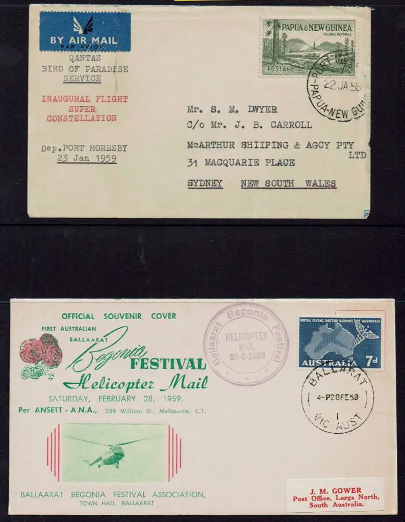 1959 (22nd Jan) Port Moresby to Australia (Bird of ... Image 1++