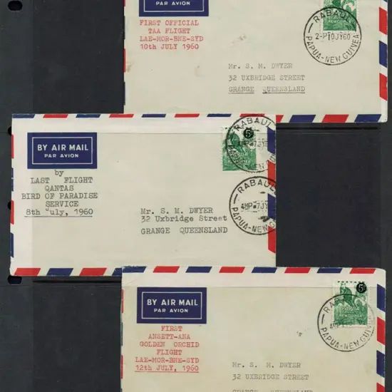 1960 (8th July) PNG to Australia Last Flight by ...